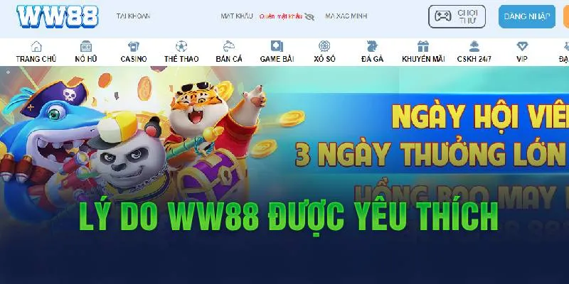 Sản phẩm được yêu thích tại WW88